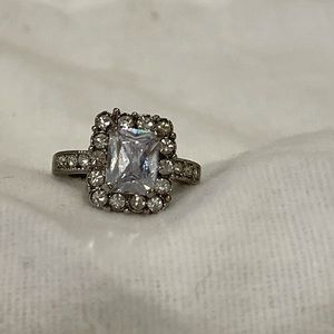 Faux diamond ring
